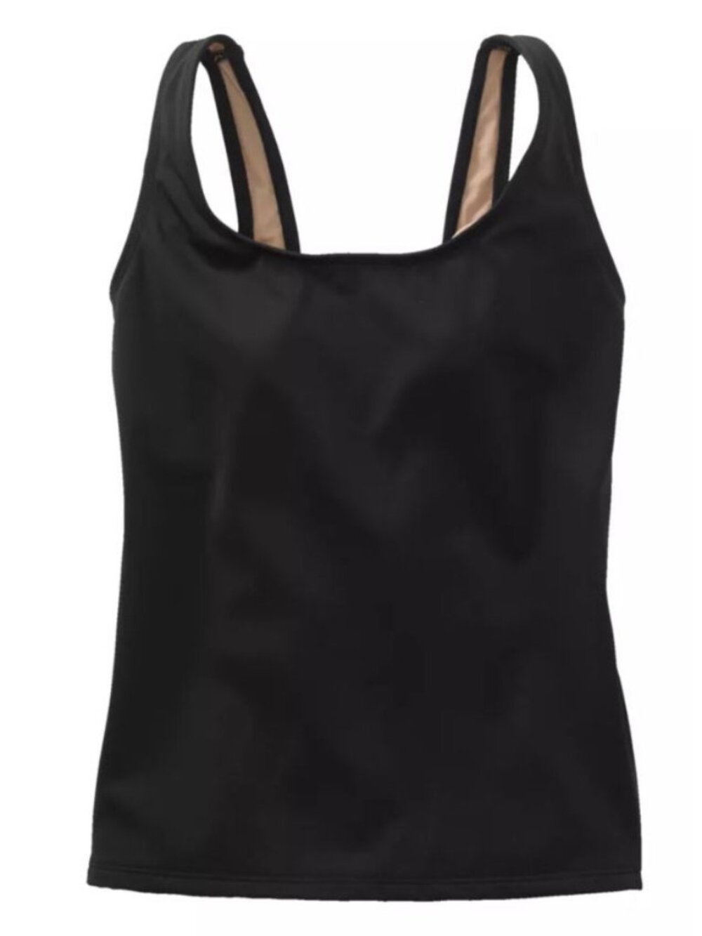 L.L. Bean Black UPF 50+ BeanSport Scoopneck Swimwear Tankini Top Women's 8 REG - Picture 3 of 11
